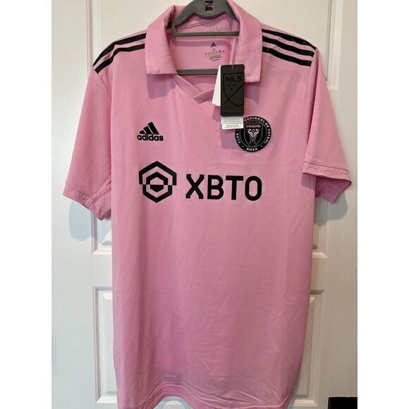 NEW Adidas Miami FC 22/23 Pink‎ Authentic Soccer Jersey Mens Size XL IB5026 $130 - Picture 1 of 16